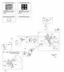 Camshaft Crankcase Cover Crankshaft Cylinder Lubrication OperatorS Manual PistonRingsConnecting Rod Warning Label Diagram and Parts List for 25M137-0115-H1  Briggs and Stratton Engine